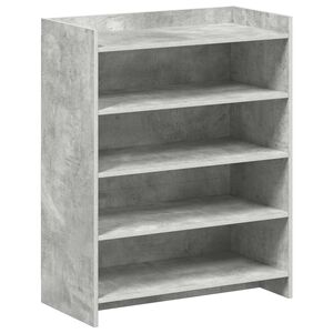 vidaXL Ormar za cipele s pohranom Betonska siva 73,5 x 36 x 92 cm
