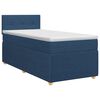 vidaXL Boxspring krevet s madracem Plava 90 x 190 cm Tkanina
