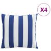 vidaXL Ukrasni jastuci 4 kom plavo-bijeli 40 x 40 cm od tkanine