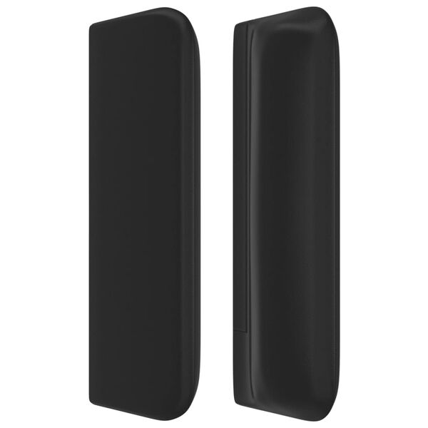 vidaXL Uzglavlje s u&scaron;ima crno 163x16x78/88 cm od umjetne kože