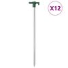 vidaXL Klinovi za &scaron;ator 12 kom 25 cm 7 mm od pocinčanog čelika i PP-a