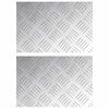 vidaXL Stepenica 2 kom. 30 x 20 cm Srebrno Aluminij Pravokutni