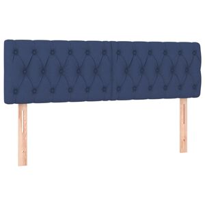 vidaXL Uzglavlja plava 160x7x78/88 cm od tkanine