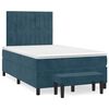 vidaXL Box spring krevet s madracem tamnoplavi 120 x 200 cm bar&scaron;unasti