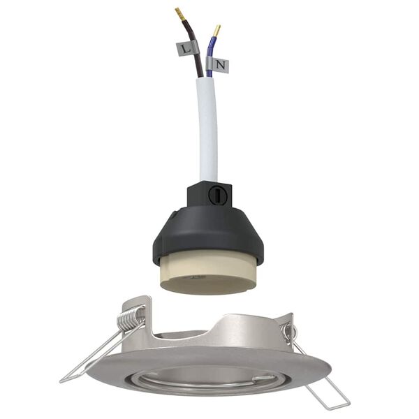 vidaXL Reflektor 24 pcs Srebrno 9 x 9 x 2.5 cm Metal