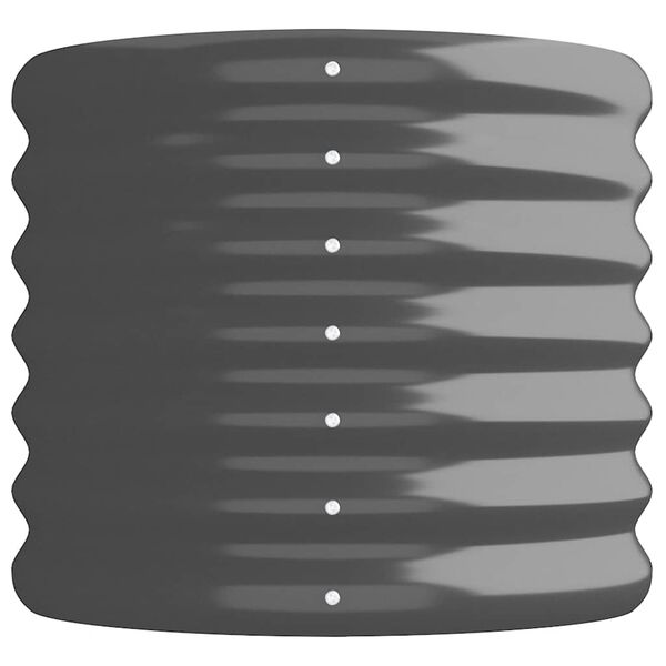 vidaXL Povišena vrtna gredica od pocinčanog čelika 260 x 40 x 36 cm antracit