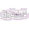 vidaXL Set vanjskih sofa s jastukom 8 pcs Prirodna i bež