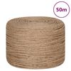 vidaXL Uže od jute dužina 50 m debljina 6 mm