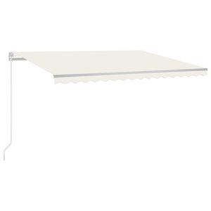 vidaXL Tenda na ručno uvlačenje 450 x 300 cm krem
