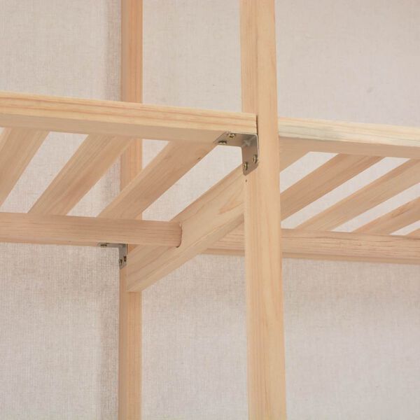 vidaXL Ormar od tkanine bijeli 200 x 40 x 170 cm