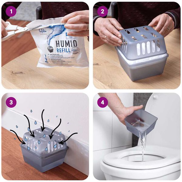 Lafita Apsorberi vlage s vrećicama za ponovno punjenje 4 kom 450 g