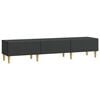 vidaXL TV ormar 147 x 34,5 x 30 cm Crna Konstruirano drvo
