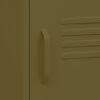 vidaXL Noćni ormarići 2 kom maslinastozeleni 35 x 35 x 51 cm čelični