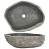 vidaXL Umivaonik od riječnog kamena ovalni (45 - 53) x (34 - 41) cm