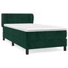 vidaXL Box spring krevet s madracem tamnozeleni 90x200 cm bar&scaron;unasti