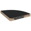 vidaXL Plutajuće kutne police 4 kom crne 35 x 35 x 3,8 cm MDF