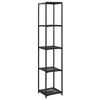 vidaXL Police za pohranu crne 30 x 30 x 150 cm od poliratana