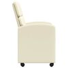 vidaXL Blagovačke stolice s kotačima 2 pcs Krema 58 x 65 x 98 cm