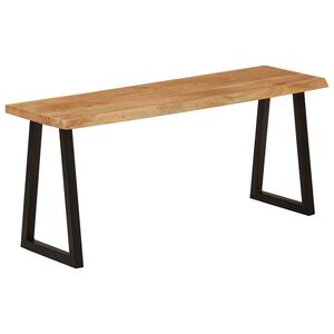 vidaXL Klupa sa živim rubom 105 cm od masivnog bagremovog drva