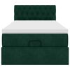 vidaXL Okvir kreveta s madraca tamnozeleni 80x200cm bar&scaron;unasti
