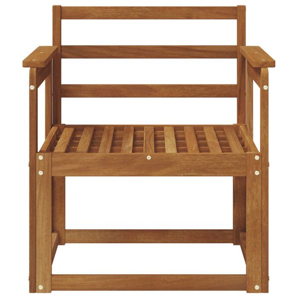 vidaXL Vanjski kauč Čvrsto drvo akacije Prirodna