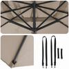 vidaXL Suncobran Sivo-smeđa 351 x 250 x 260 cm Poliester i aluminij