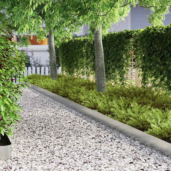 vidaXL Ograda oko Travnjaka 4 pcs Srebrno 450 x 0.05 x 15 cm