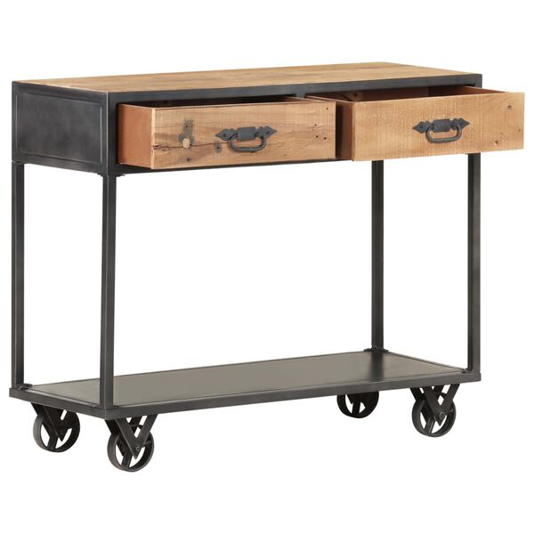 vidaXL Konzolni stol 90 x 35 x 74 cm od masivnog obnovljenog drva