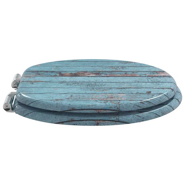 vidaXL WC daska Plava 43,8 x 37,8 cm MDF ploča