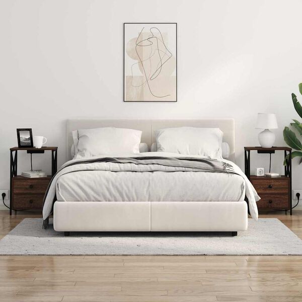 vidaXL Noćni ormar Smeđi hrast 40 x 31 x 60 cm Konstruirano drvo