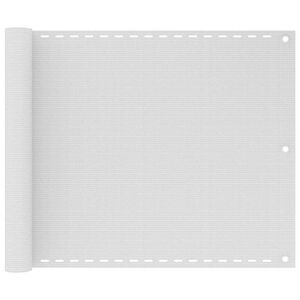 vidaXL Balkonska Za&scaron;tita HDPE 75x400 cm Bijela