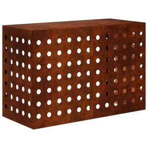 vidaXL Pokrov za klima uređaj Rđa 90 x 40 x 60 cm Otporni čelik