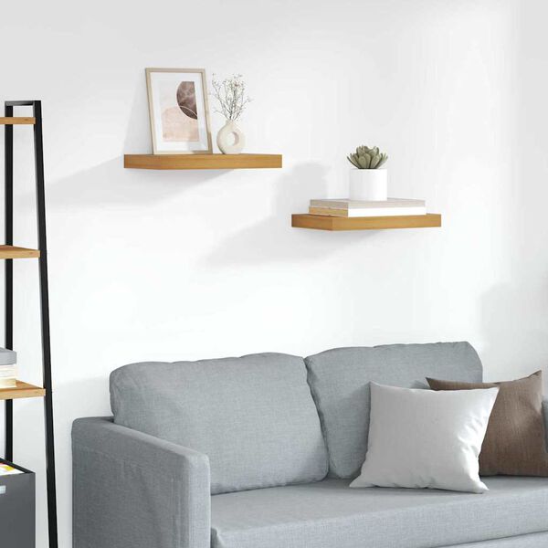 vidaXL Polica na zidu 2 pcs Smeđa 40 x 23,5 x 4 cm Konstruirano drvo