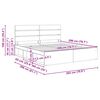 vidaXL Krevetna konstrukcija s uzglavljem Siva Sonoma 200 x 200 cm