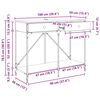 vidaXL Konzolna stolica s ladicama Crni hrast 100 x 39 x 78,5 cm