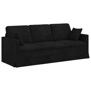 vidaXL Sofa Crna 198 x 78 x 80 cm Bar&scaron;un
