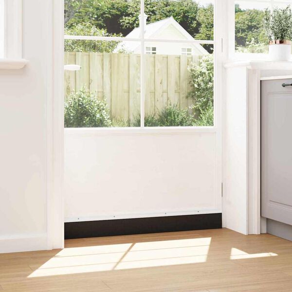 vidaXL Držač četke za vrata 6 pcs Bijelo 100 cm Aluminijski legura