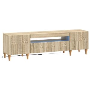 vidaXL LED TV kabinet ALKMAAR 153 x 35 x 43 cm Hrast sonoma