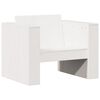 vidaXL Vrtna sofa bijela 79 x 60 x 62 cm od masivne borovine