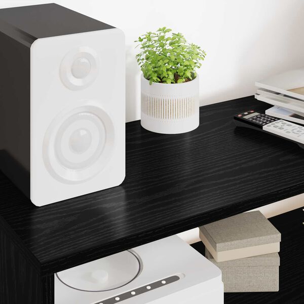 vidaXL TV ormar Crni hrast 100 x 30 x 40 cm Konstruirano drvo