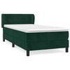 vidaXL Box spring krevet s madracem tamnozeleni 80 x 200 cm bar&scaron;unasti