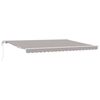 vidaXL Povlačivi tende Svjetlosiva 450 &times; 300 cm Tkanina i Aluminij