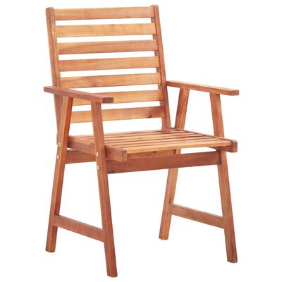 vidaXL Vrtne blagovaonske stolice 6 kom od masivnog bagremovog drva