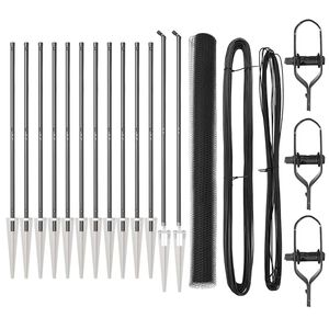 vidaXL Heksagonalna ograda s stubom 25 x 1,6 m Čelik premazan PVC-om