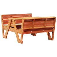 vidaXL Stol za piknik za djecu voštano smeđi 88x122x58 cm od borovine