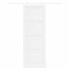 vidaXL Klizna vrata ORKDAL Bijelo 83 x 232 cm Čvrsto borovo drvo
