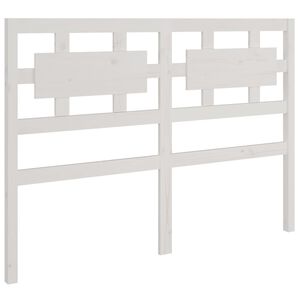vidaXL Uzglavlje za krevet bijelo 205,5x4x100 cm od masivne borovine