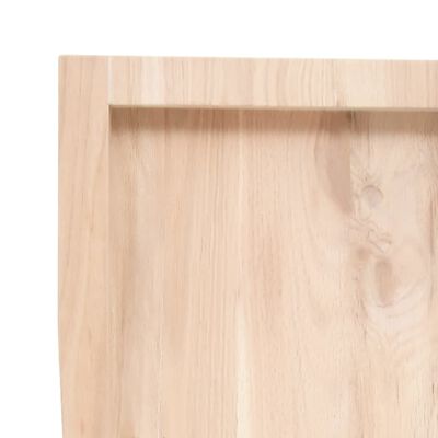vidaXL Kupaonska radna ploča 180x30x(2-6) cm netretirano masivno drvo