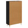 vidaXL Highboard s ladicama Crni hrast 69,5 x 31 x 115 cm