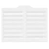 vidaXL Okretna vrata s re&scaron;etkama Dizajn 1 par bijela 80x100 cm